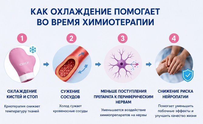 Продукция ICEHOF: современная криотерапия для поддержки пациентов во время химиотерапии