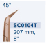 Ножиці мікрохірургічні коронарні "Titanit" SC0104T - фото №1