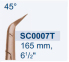 Ножницы микрохирургические коронарные "Titanit" "Slim Line" SC0007T - фото №1