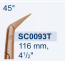 Ножиці мікрохірургічні коронарні "Titanit" SC0093T - фото №1