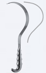 Ретрактор (розширювач) Deaver Fig. 1, довжина 310мм, тупокінцевий, ширина лопатки 25мм WH2610