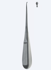 Кюретка (ложка) костная Epstein Fig. 00, длина 200мм, изогнутая вверх, кончик 2,8мм KN1567