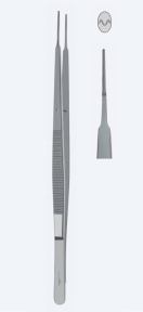 Пинцет микро Gerald, длина 210мм, кончик 1,0мм, с фиксатором GFB4521