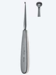 Кюретка (ложка) костная Williger Fig. 1, длина 170мм, круглый кончик 5,2мм KN1642