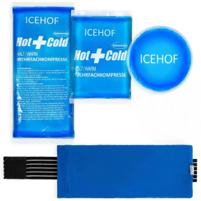 ICEHOF Охлаждающие подушки (3 шт.) с флисовым чехлом (B09GVLDCL1)