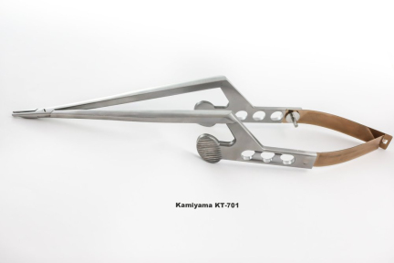 Кістковий викусувач (ронжири) мікрохірургічний Kamiyama, довжина 200мм, робоча довжина 90мм, К-байонетний, прямий кінчик KT-701