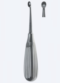 Кюретка (ложка) костная Schede Fig. 000, длина 170мм, прямая, кончик 2,5мм KN1470