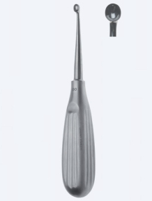 Кюретка (ложка) костная Volkmann Fig. 0, длина 170мм, прямая, кончик 5,2х7,3мм KN1570