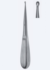 Кюретка кісткова Spratt Fig. 000, довжина 160мм, пряма, кінчик 2,7 мм KN1461
