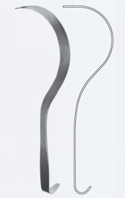 Ретрактор (розширювач) Deaver Fig. 2, довжина 315мм, ширина 25мм WH2550