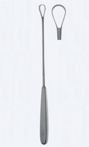 Кюретка гинекологическая для матки Sims Fig. 2, длина 255мм, остроконечная, жесткая, кончик 18,0х8,5мм GY3770