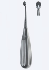 Кюретка (ложка) костная Schede Fig. 1, длина 170мм, прямая, кончик 5,2мм KN1500