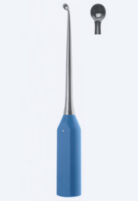 Кюретка кісткова Fig. 000, довжина 310мм, вигнута вгору, порожнина 4,0мм KN1762-1