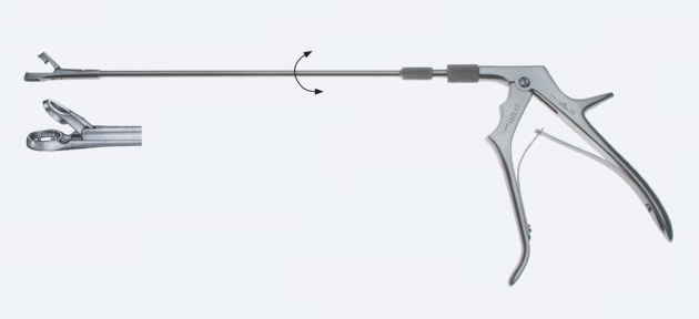 Щипці для біопсії (конхотом) Townsend Fig. 4, робоча довжина 285мм, що обертається GY3223