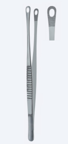 Пинцет для легких Tuttle, длина 230мм, прямой, с отверстием PZ1760