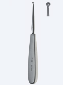 Кюретка кісткова Williger Fig. 00, довжина 170мм, круглий кінчик 3,4 мм KN1632