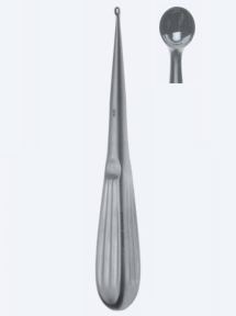 Кюретка кісткова Spratt Fig. 6, довжина 160мм, пряма, кінчик 8,2 мм KN1468
