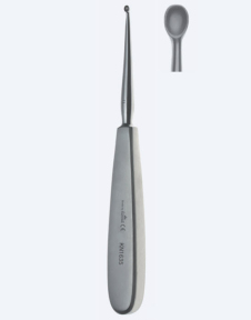 Кюретка кісткова Williger Fig. 2, довжина 175мм, кінчик 6,0 х9, 5мм KN1650