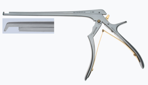 Костный выкусыватель Kerrison, рабочая длина 180мм, режущий вниз на 130°, выкус 6,0мм, концентратор 10мм, разборный MN5024FA