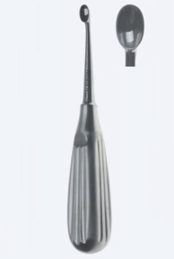 Кюретка (ложка) костная Schede Fig. 3, длина 170мм, прямая, кончик 7,4мм KN1520