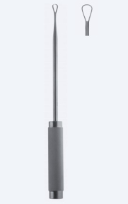 Кюретка для вентрального доступу Fig. 9, довжина 410мм, гостра, жорстка, ширина 19,0мм WS0070