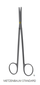 Ножиці хірургічні, дисекційні TC Metzenbaum, довжина 200мм, вигнуті, тупокінцеві BBD-7