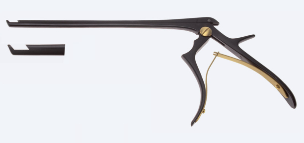 Костный выкусыватель Kerrison-Jacobi, рабочая длина 200мм, режущий вверх на 130°, выкус 3,0мм, концентратор 10мм, керамический MN4962B