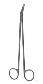 Ножницы сосудистые DeBakey, "Ceramo TC", длина 190мм, изогнутые под углом 45° BOM-5