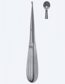 Кюретка (ложка) костная Spratt Fig. 3, длина 160мм, прямая, кончик 5,5мм KN1466