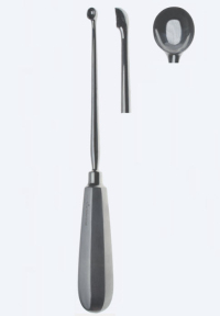 Ложка (кюретка) гінекологічна маткова Simon Fig. 5, довжина 240мм, гостра, порожнина 13,0х17,8мм GY3285