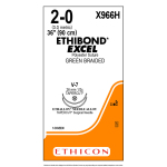 Этибонд Эксель (Ethibond Excel) 2/0, длина 90см, 2 кол-реж. иглы 26мм Tapercut X966H