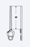 Кліпса (затискач, клема) судинна тимчасова Yasargil (Яшаргіл) титанова YA1225T