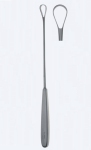 Кюретка гинекологическая для матки Sims Fig. 4, длина 300мм, остроконечная, жесткая, кончик 23,0х12,0мм GY3750