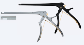 Костный выкусыватель Kerrison, рабочая длина 180мм, режущий вниз на 90°, выкус 1,0мм, концентратор 10мм, разборный MN5121F