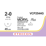 Викрил Плюс (Vicryl Plus) 2/0, 8 шт. по 45см, кол. игла 26мм VCP2544G