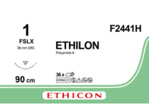 Етілон (Ethilon) 1, довжина 90см, зв-ріж. голка 36мм F2441