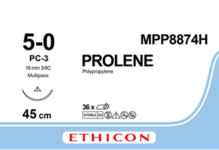 Пролен (Prolene) 5/0, длина 45см, реж. игла 16мм MPP8874H