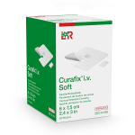 Повязка для фиксации катетеров, стерильная Curafix® i.v. Soft, 6 x 7,5 см (33696)