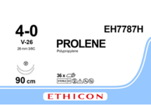 Пролен (Prolene) 4/0, длина 90см, 2 кол-реж. иглы 26мм EH7787H