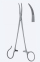 Зажим гемостатический для тонзиллэктомии Schnidt, длина 185мм, изогнутый, кончик 1,5мм, зубчатый KL3630