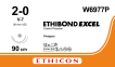 Этибонд Эксель (Ethibond Excel) 2/0, длина 90см, 2 кол-реж. иглы 26мм W6977