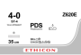 ПДС II (PDS II) 4/0, длина 35см, 2 эндоскопические прямые иглы 19мм Z620E
