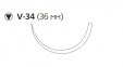 Вікрил Рапід (Vicryl Rapide) 2/0, довжина 90см, кол-ріж. голка 36мм W9962