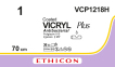 Викрил Плюс (Vicryl Plus) 1, 5 шт. по 70см, без иглы VCP1218H