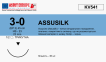 Ассусілк (Assusilk) 3/0, довжина 45см, ріж. голка 23мм KV541